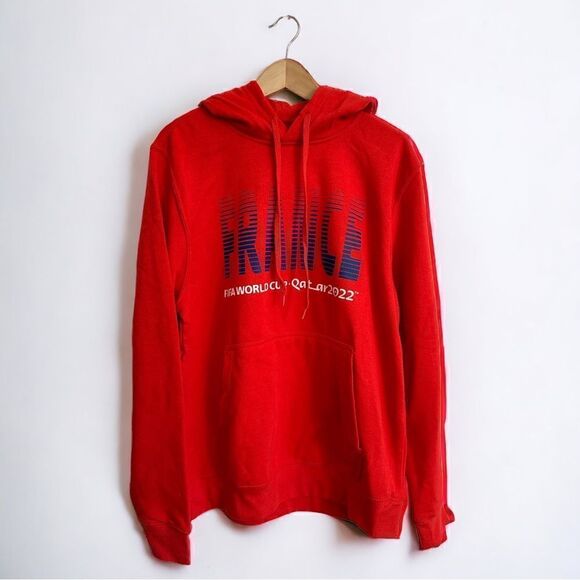 NWT Soccer FIFA World Cup Qatar 2022 France Hoodie Sweatshirt - Picture 1 of 4